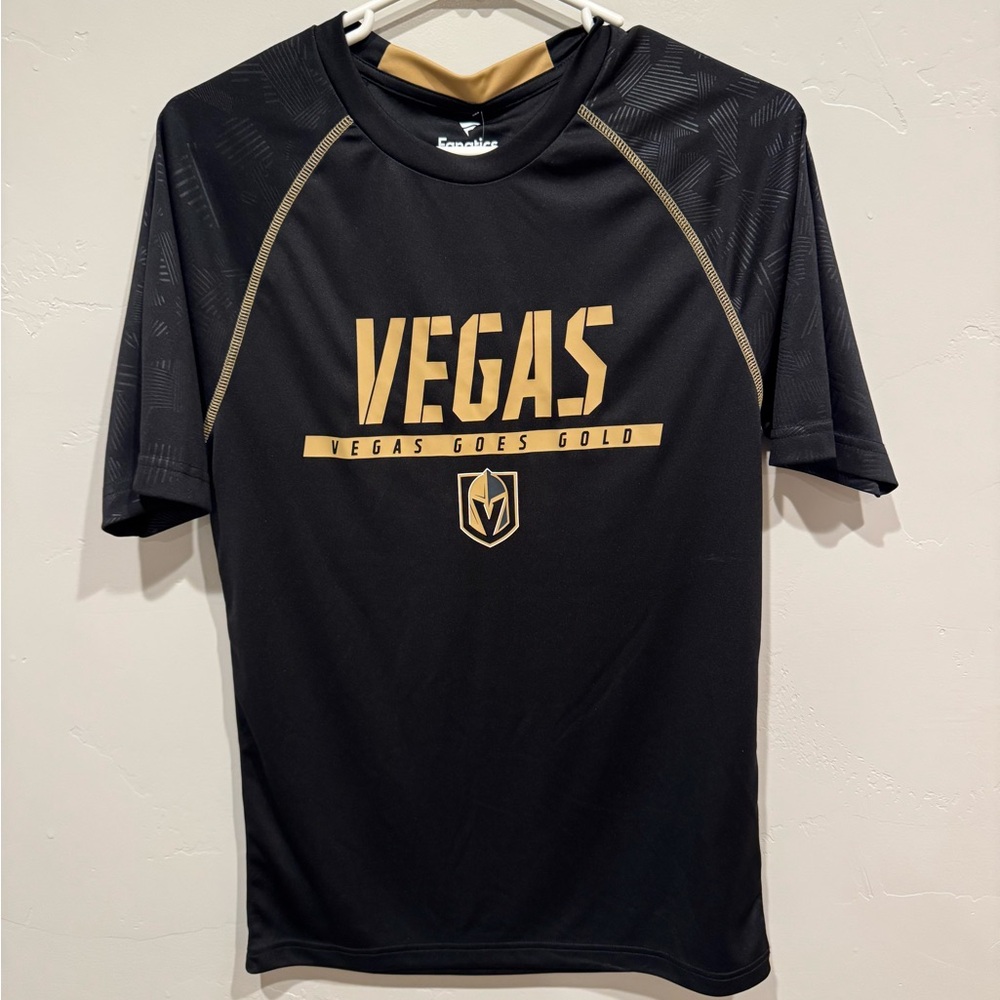 Fanatics Vegas Knights Black and Gold Short Sleeve Tee